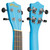 Tiger Soprano Ukulele Beginners Pack - Tuner, Strap, Bag, Pick, Strings - Blue