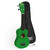 Mad About Green Soprano Beginners Ukulele Starter Pack featuring a glossy Green finish, protective gig bag, spare carbon strings and plectrum. Complete beginner ukulele set for children, students and first-time players.