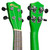 Tiger Soprano Beginners Ukulele with Gig Bag, Felt Pick & Aquila Strings - Green