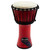 World Rhythm 8 Inch Rope Tuned Djembe Drum - Red African Synthetic Hand Drum