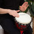 World Rhythm 8 Inch Rope Tuned Djembe Drum - Red African Synthetic Hand Drum