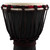 World Rhythm 6 Inch Djembe Drum -Wooden Mahogany African Hand Drum - Black