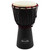 World Rhythm 7 Inch Djembe Drum -Wooden Mahogany African Hand Drum - Black 