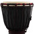 World Rhythm 7 Inch Djembe Drum -Wooden Mahogany African Hand Drum - Black 