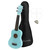 Soprano Ukulele by World Rhythm - Soprano Uke and Gig Bag with Light Blue Finish