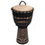 World Rhythm 9" Djembe Drum -Wooden Mahogany African Hand Drum - Swirl Black 