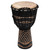 World Rhythm 9" Djembe Drum -Wooden Mahogany African Hand Drum - Swirl Black 