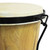 World Rhythm Bongos 6" & 7" Beginners Oak Natural Bongo Drums with Egg Shakers