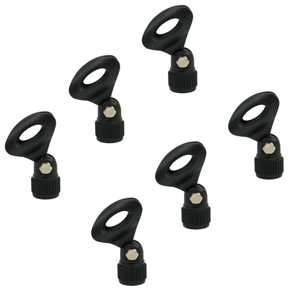 Tiger Pack of 6 Universal Microphone Clips - Quick Release