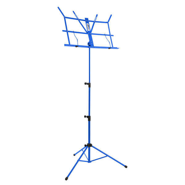 Tiger Portable Easy Folding Sheet Music Stand - Blue