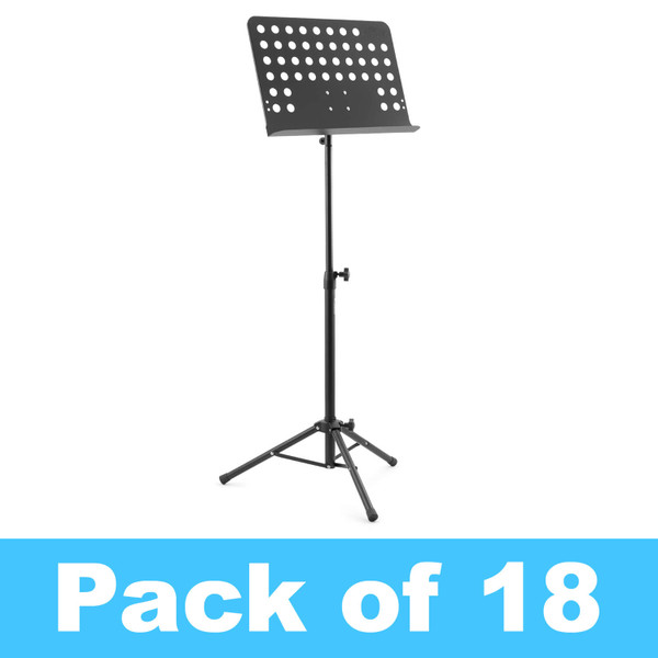 Tiger Pack of 18 Orchestral Music Stands - New Improved Design