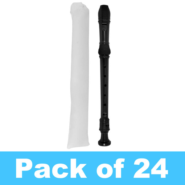 Tiger Descant Recorder - Black - Pack of 24