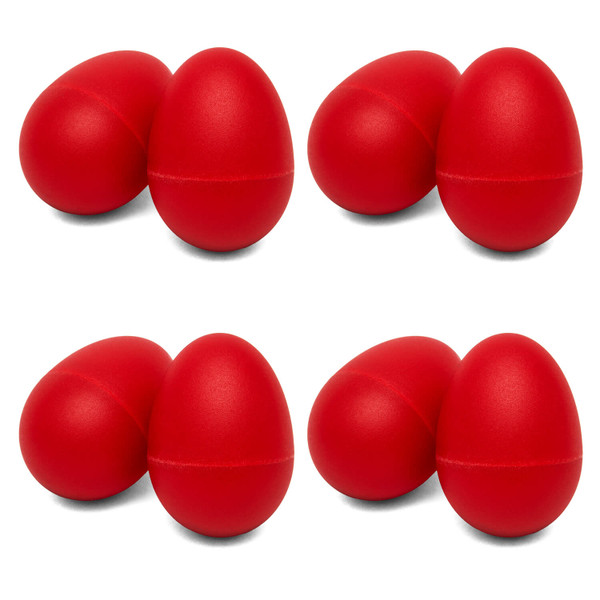 Tiger 4 Pairs of Plastic Egg Shakers