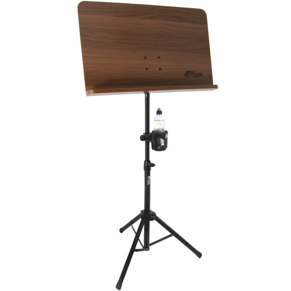 Tiger Wooden Orchestral Sheet Music Stand & Cup Holder