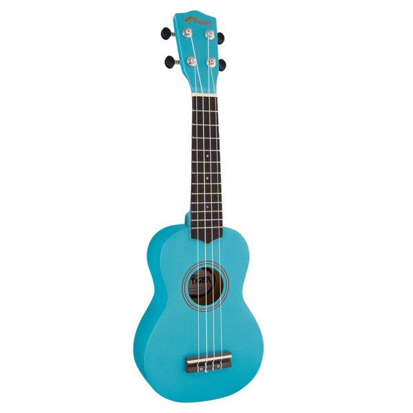 Tiger Soprano Ukulele for Beginners in Blue