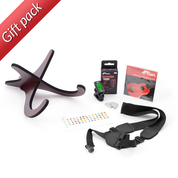 Christmas Ukulele Accessory Bundle by Tiger