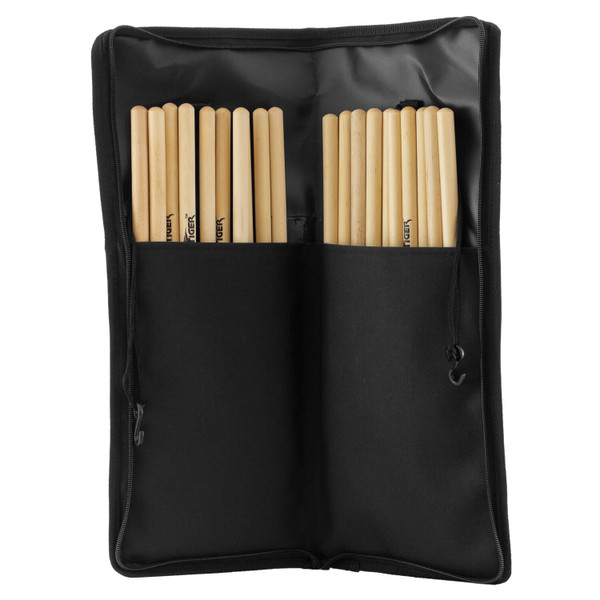 Tiger DGB42-BK Drum Stick Bag with Hardware, Floor Tom Attachments