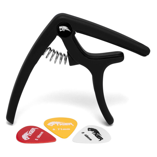 Tiger Black Quick Release Guitar Trigger Capo