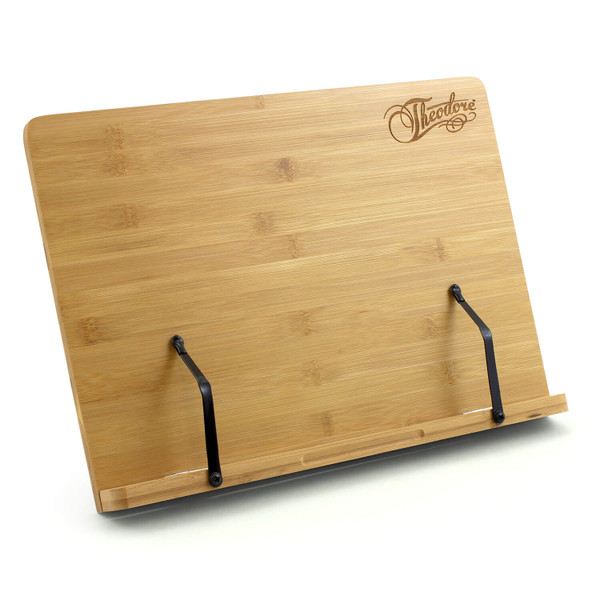Theodore Wooden Bamboo Adjustable Tabletop Book Rest Sheet Music Stand 