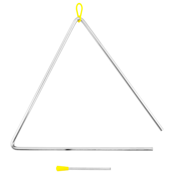 TIGER TRI28-MT 12" Triangle Instrument with Beater Heavy-duty Steel with Striker