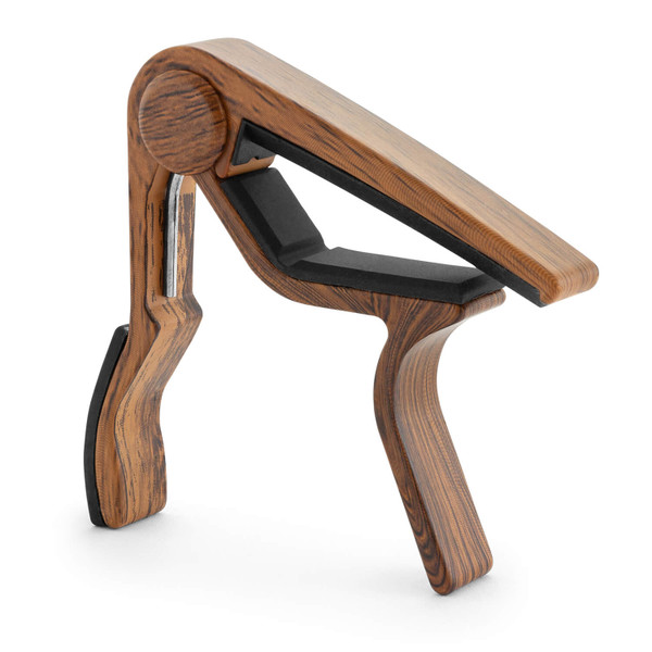 Tiger UACAPO7-LW Ukulele Capo for Soprano, Concert, Baritone, Ukes, Wood Finish