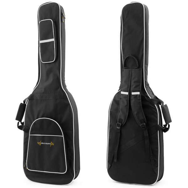 World Rhythm Bass Guitar Gig Bag With Back Straps & Handle 