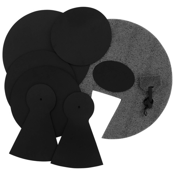 Tiger Junior Drum Kit Silencer Pad Set - Mute Pads Set for Junior Size Drums