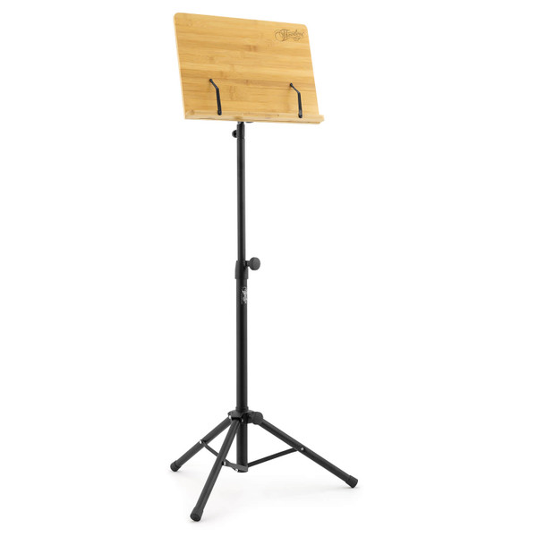 Theodore Bamboo Music Stand - Orchestral Sheet Music Holder, Wooden Desk