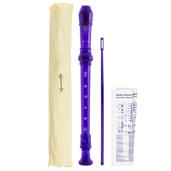 Descant Recorder - Purple School Recorder by World Rhythm