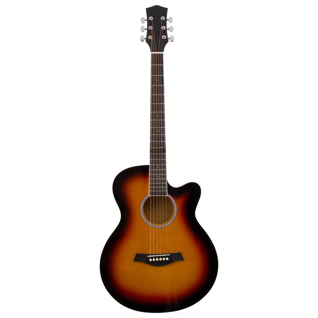 Sunburst Electro Acoustic Guitar for Beginners with 6 Months FREE Lessons
