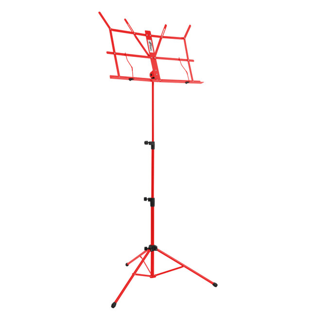 Tiger Portable Easy Folding Sheet Music Stand - Red