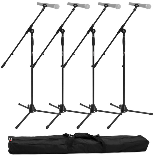 Tiger Boom Microphone Stand - Pack of 4 with Bag