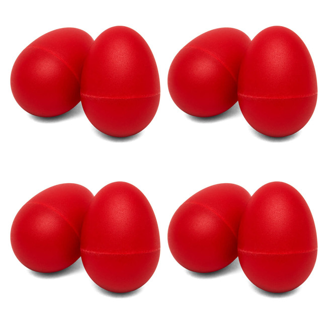 Tiger 4 Pairs of Plastic Egg Shakers