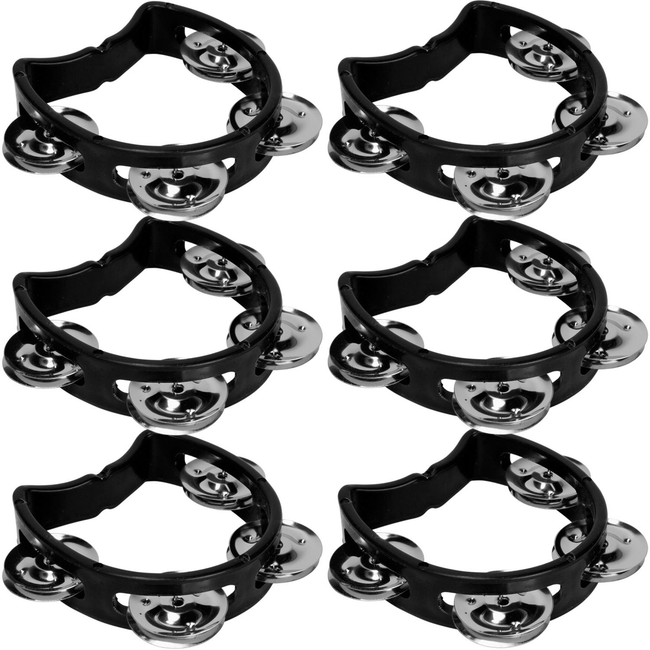 Tiger Mini Tambourine - Pack of 6