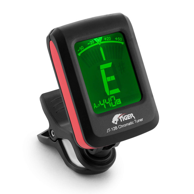 Tiger Chromatic Guitar Tuner - Easy to Use Clip-on Tuner