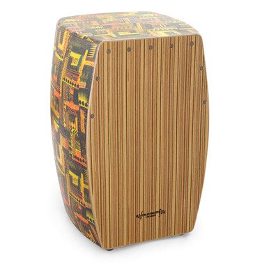World Rhythm CAJ3 Cajon with Zebrawood Finish Playing Surface - DJM ...