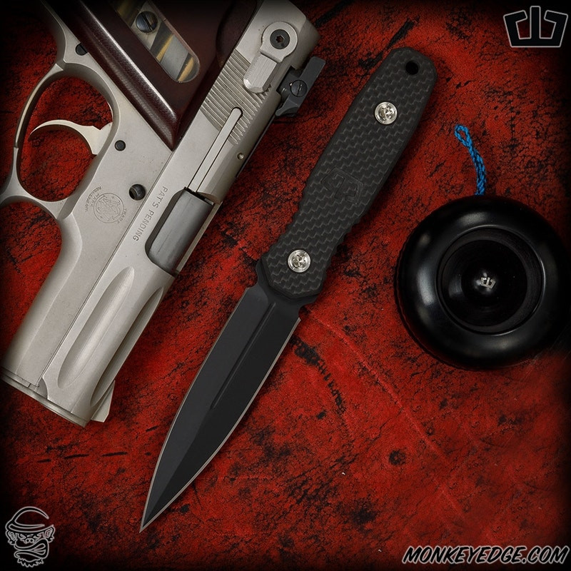 Monkey Edge - Blackside Customs Phase 7 Dagger - Black Cerakote