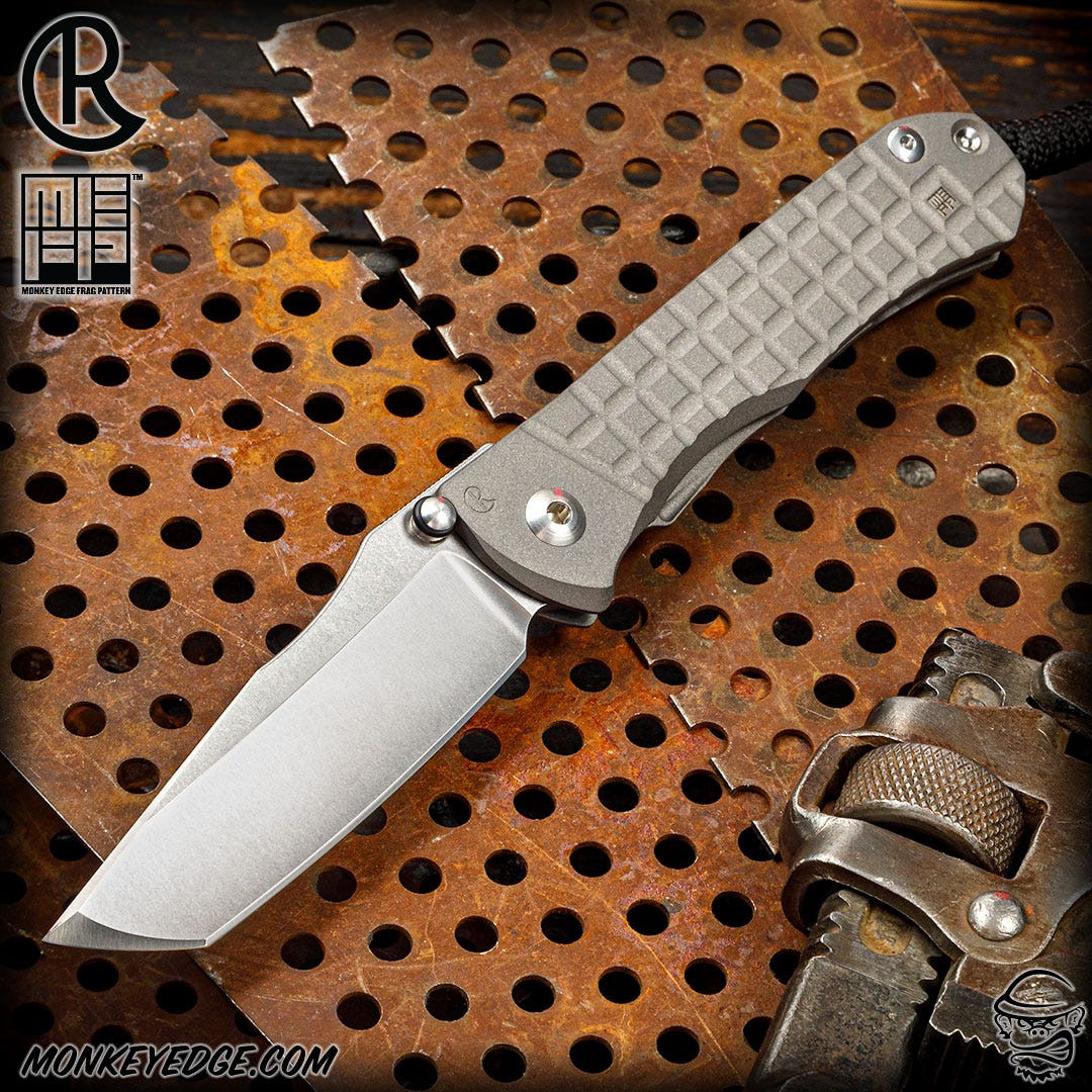 MONKEYBRAINBAITS 　Leafer Monkey Edge - Chris Reeve Knives Folder: Umnumzaan - Tanto Monkey