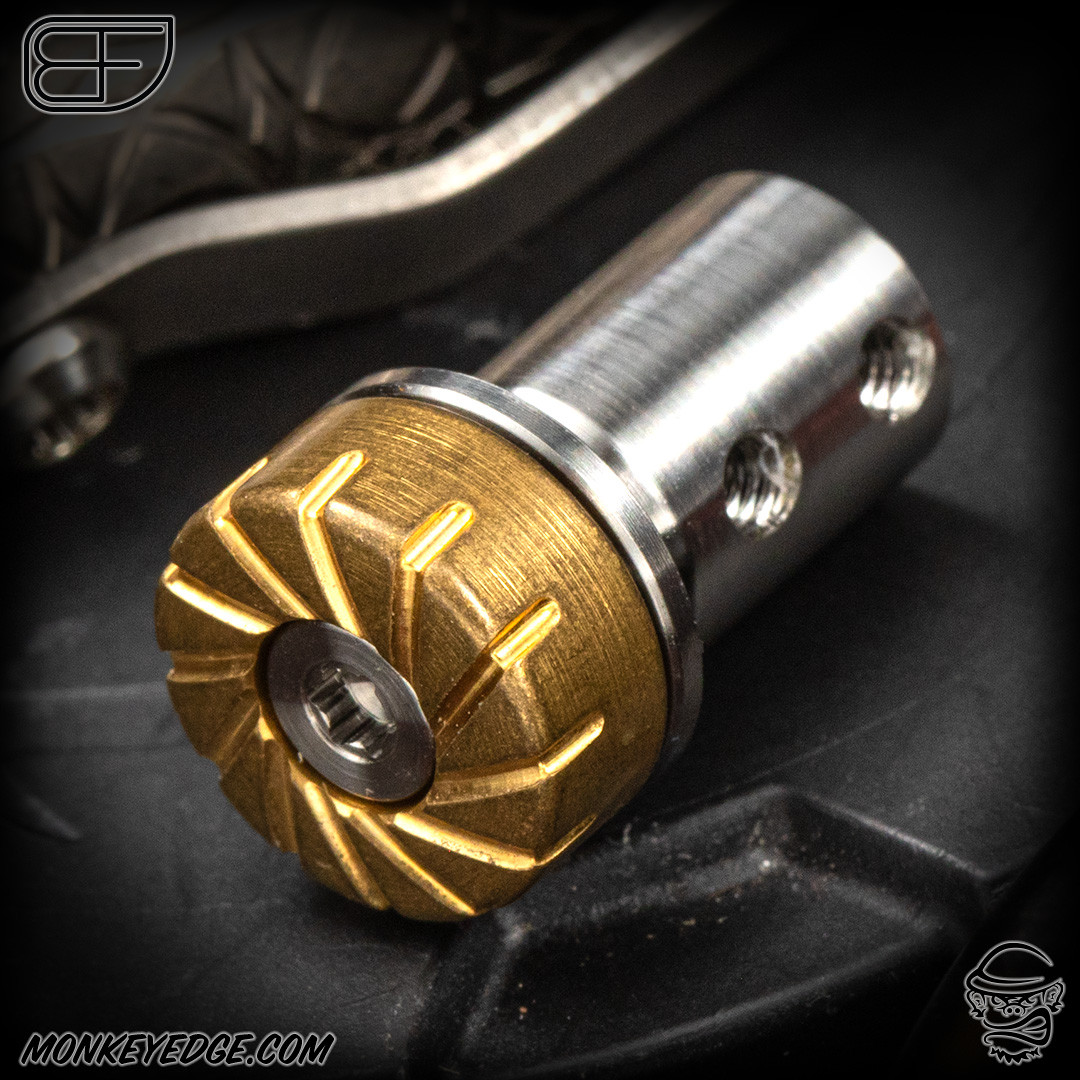 Monkey Edge - Fellhoelter TiBolt FAP Cap - Vortex Brass Tumbled