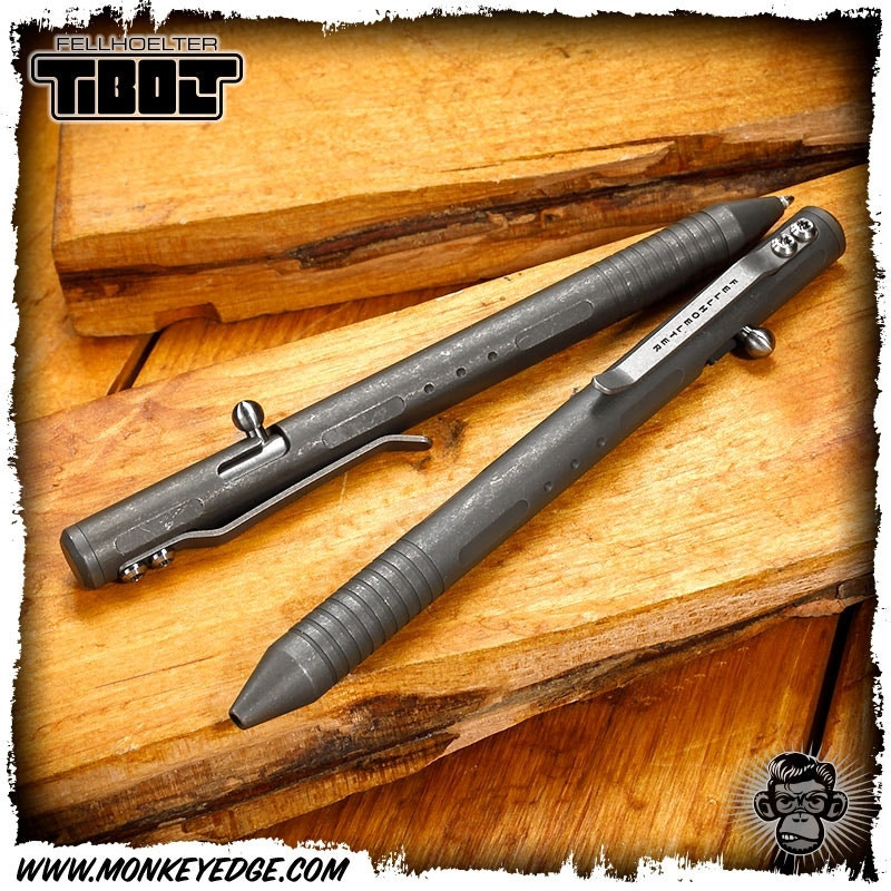 Monkey Edge - Fellhoelter TiBolt - Titanium Battleground Finish