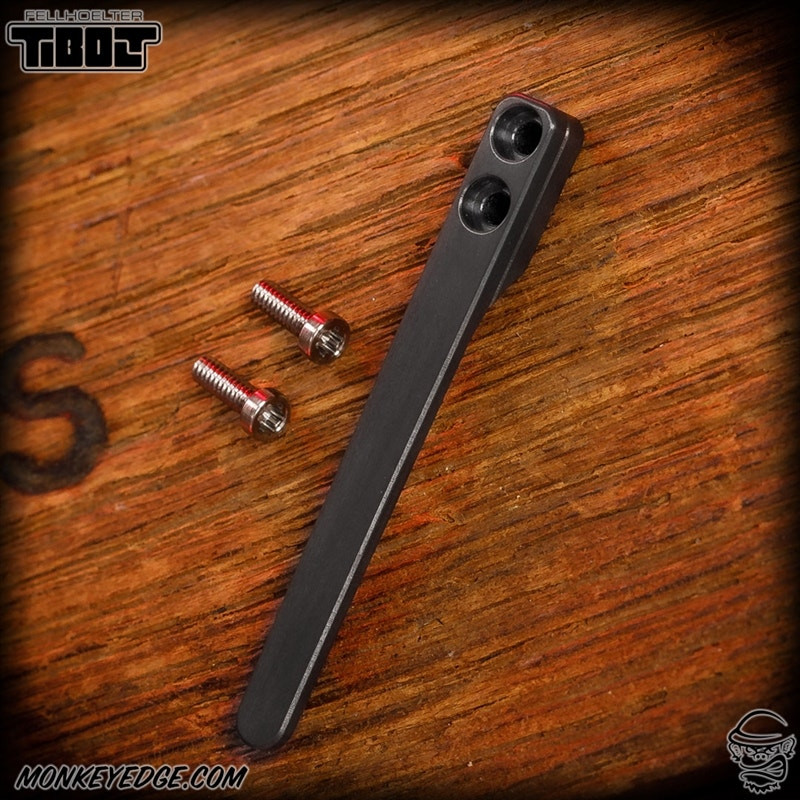 Monkey Edge - Fellhoelter TiNyBolt Machined Clip - Zirconium Dragon