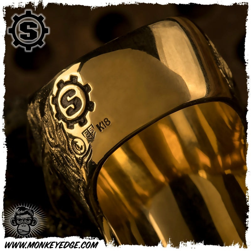 Monkey Edge - Starlingear Ring: Stealth Puncher - 18K Gold