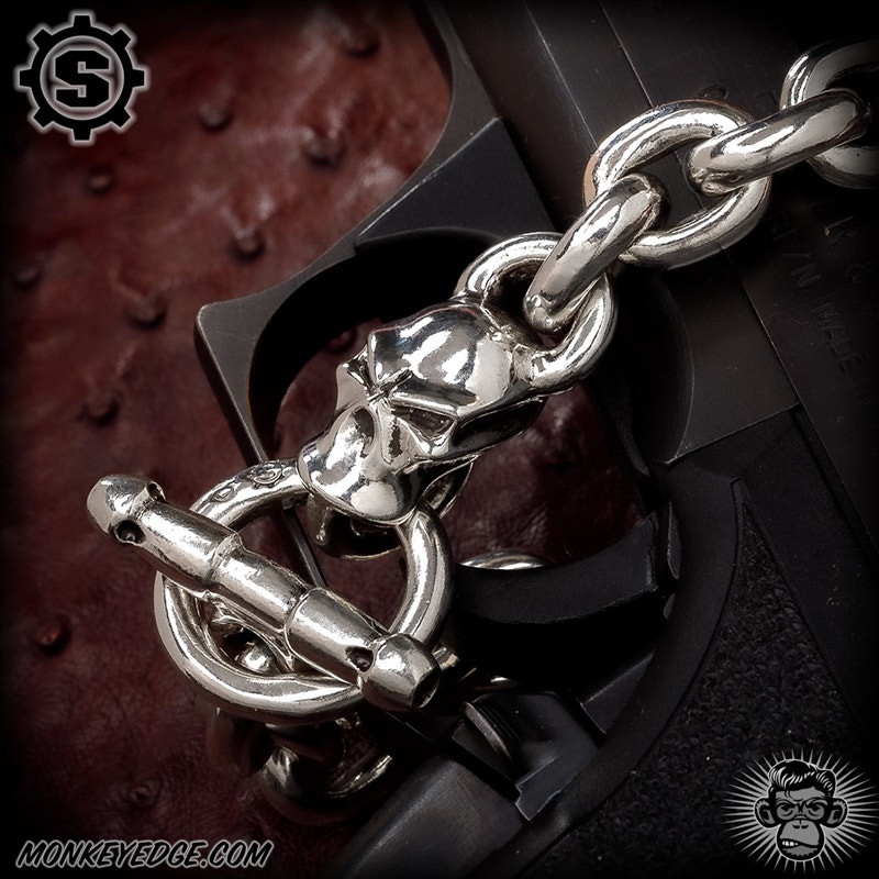 Monkey Edge - Starlingear Bracelet: Basic Link Stealth - Silver
