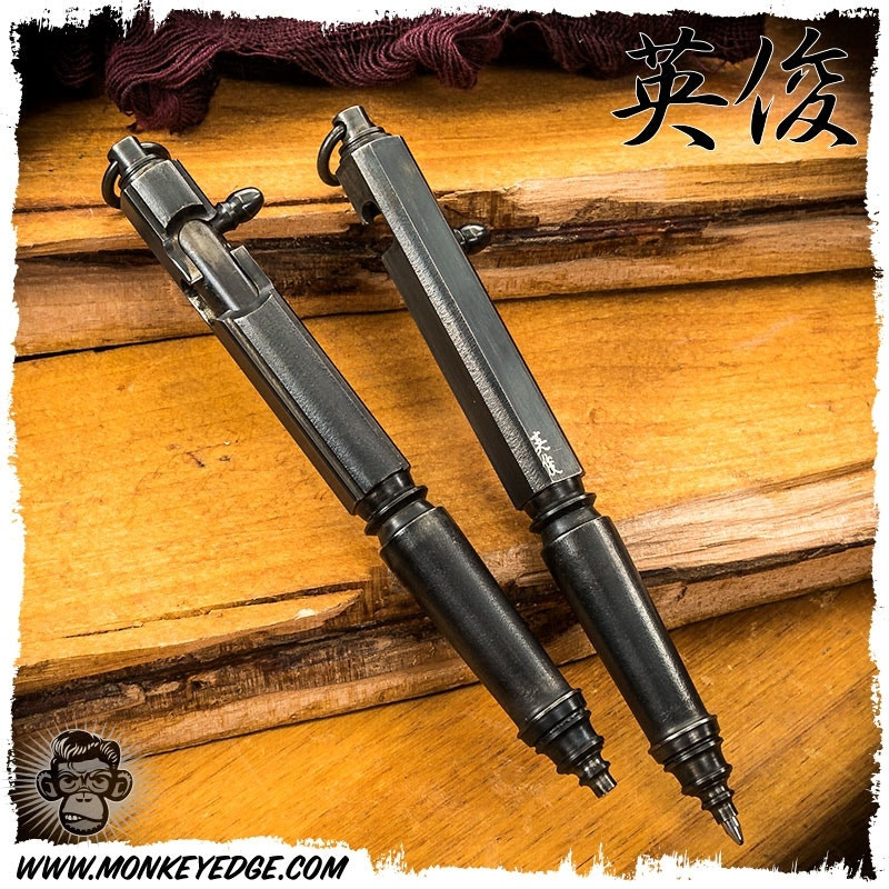 ドカベン Monkey Edge - Hidetoshi Nakayama Pen: Bolt Action Small - Steel