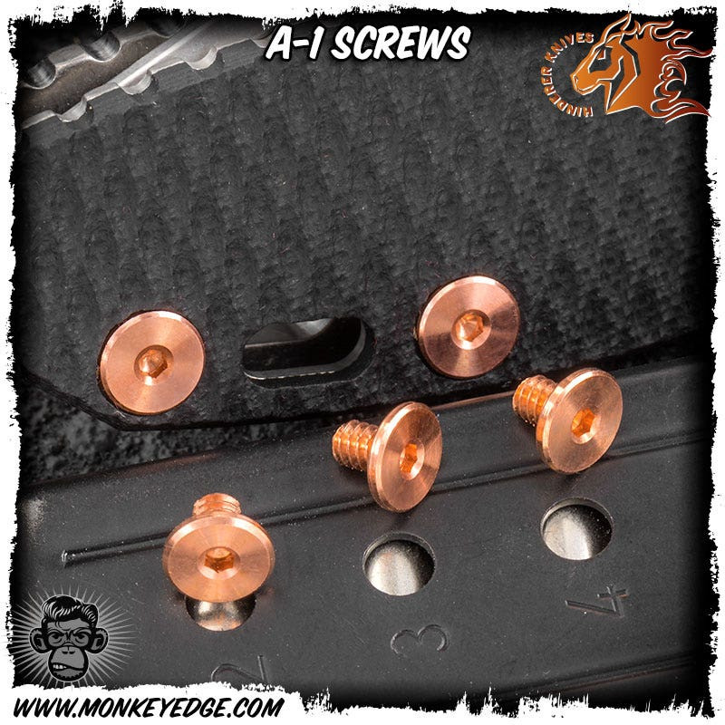 Monkey Edge - Hinderer FolderXm-18 3 inch Hardware Kit - Copper