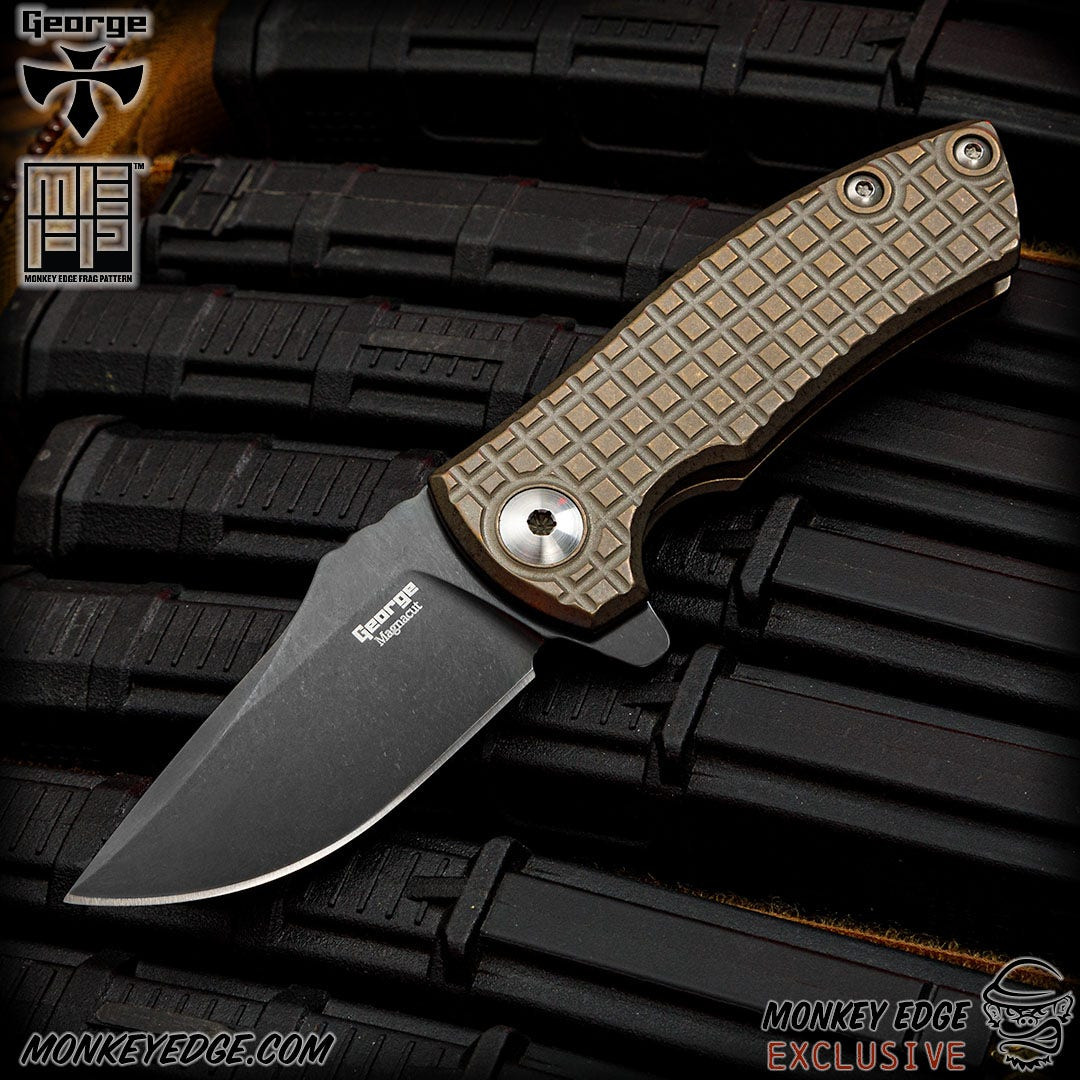 Monkey Edge - George Knives ESV Flipper - DLC/Bronze Monkey Edge