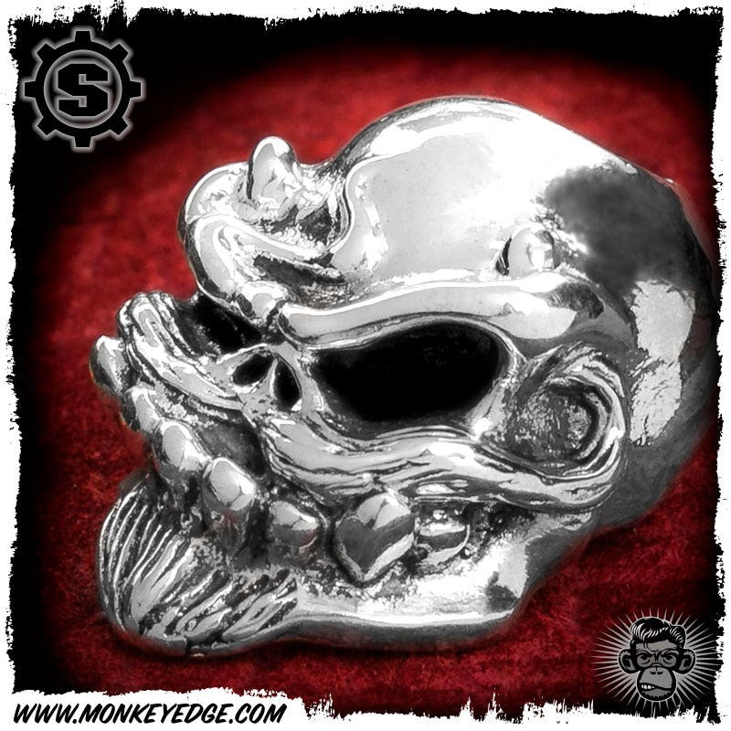 Monkey Edge - Starlingear Bead: Devil Bruiser - Silver