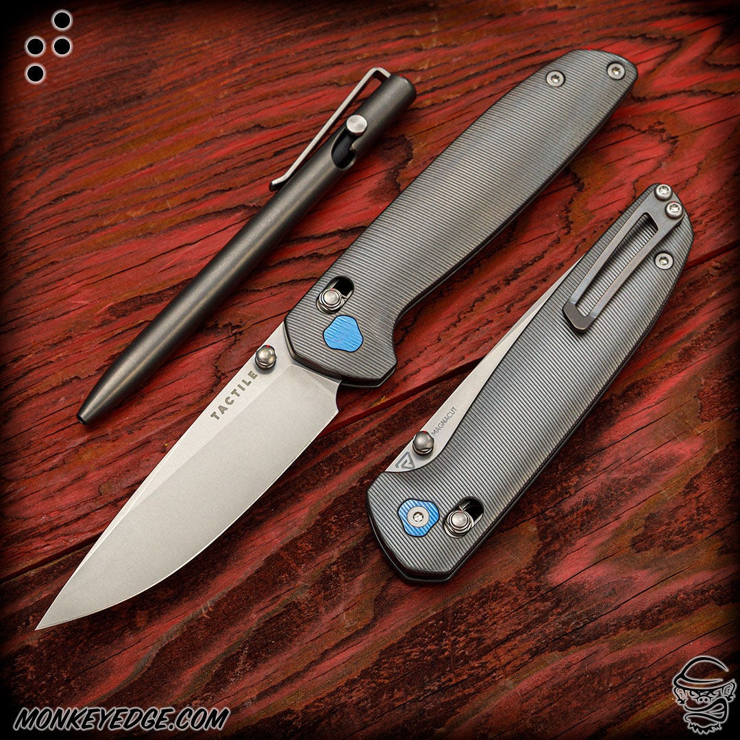 Monkey Edge - Tactile Knife Co: Maverick - Titanium/Stonewashed
