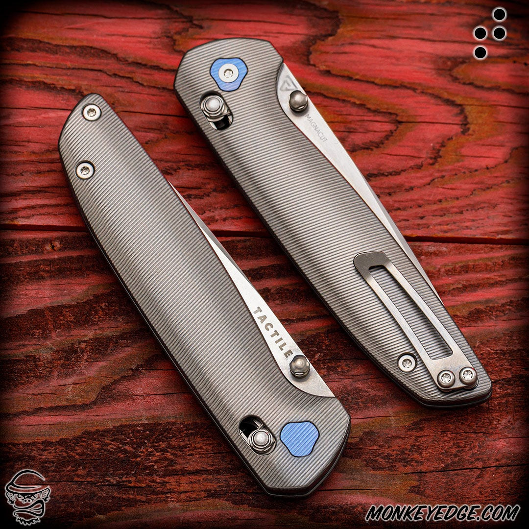 Monkey Edge - Tactile Knife Co: Maverick - Titanium/Stonewashed