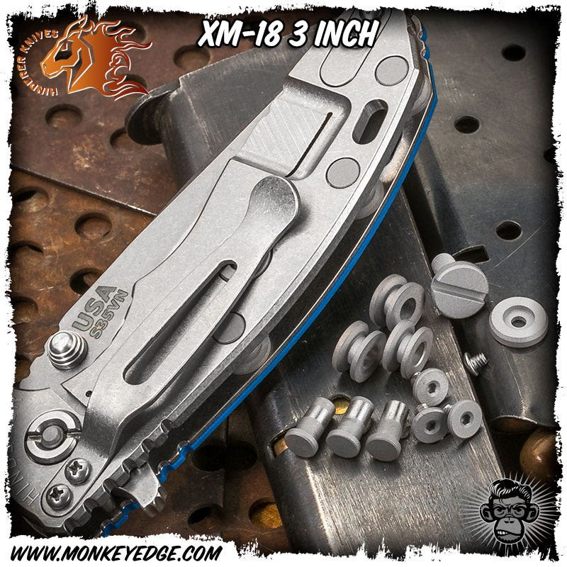 Monkey Edge - Hinderer Folder: XM-18 3 inch Hardware Kit